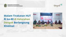 Malam Tirakatan HUT RI ke-80 di Kalurahan Dengok Berlangsung Khidmat